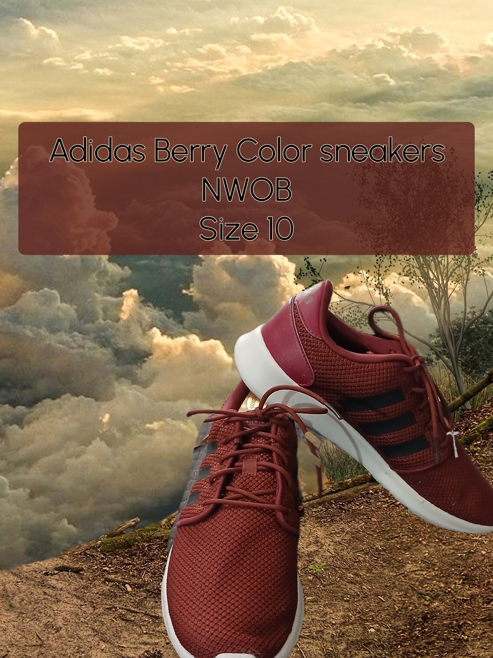 adidas Berry Red Women's Sneakers